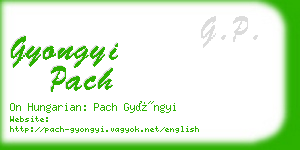 gyongyi pach business card
